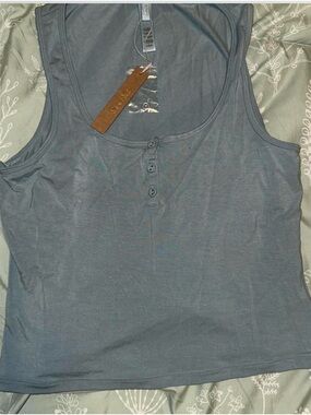 SKIMS Sleep Henley Tank